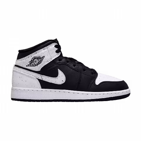 Air Jordan 1 Mid GS 'Black Black White'