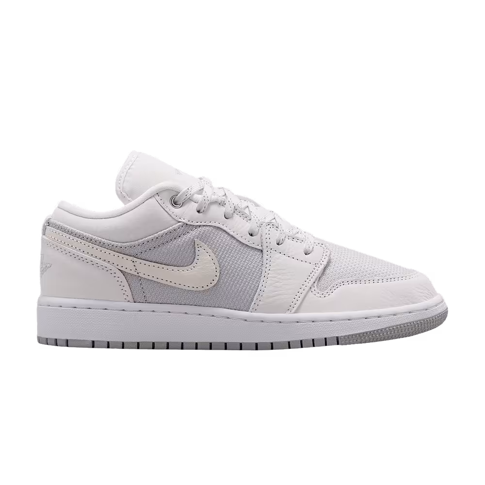 Air Jordan 1 Low SE GS Off White Soft Pearl Light Smoke Grey