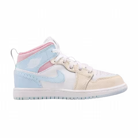 Air Jordan Jordan 1 Mid SE PS 'Half Blue Pale Ivory'