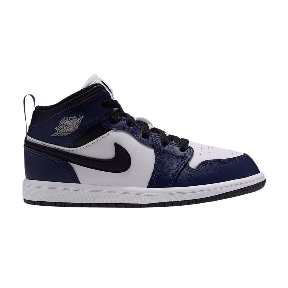 Air Jordan Jordan 1 Mid PS White College Navy White Tech Grey