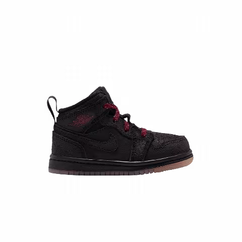 Air Jordan Jordan 1 Mid SE TD 'Black Gum Medium Brown Team Red'