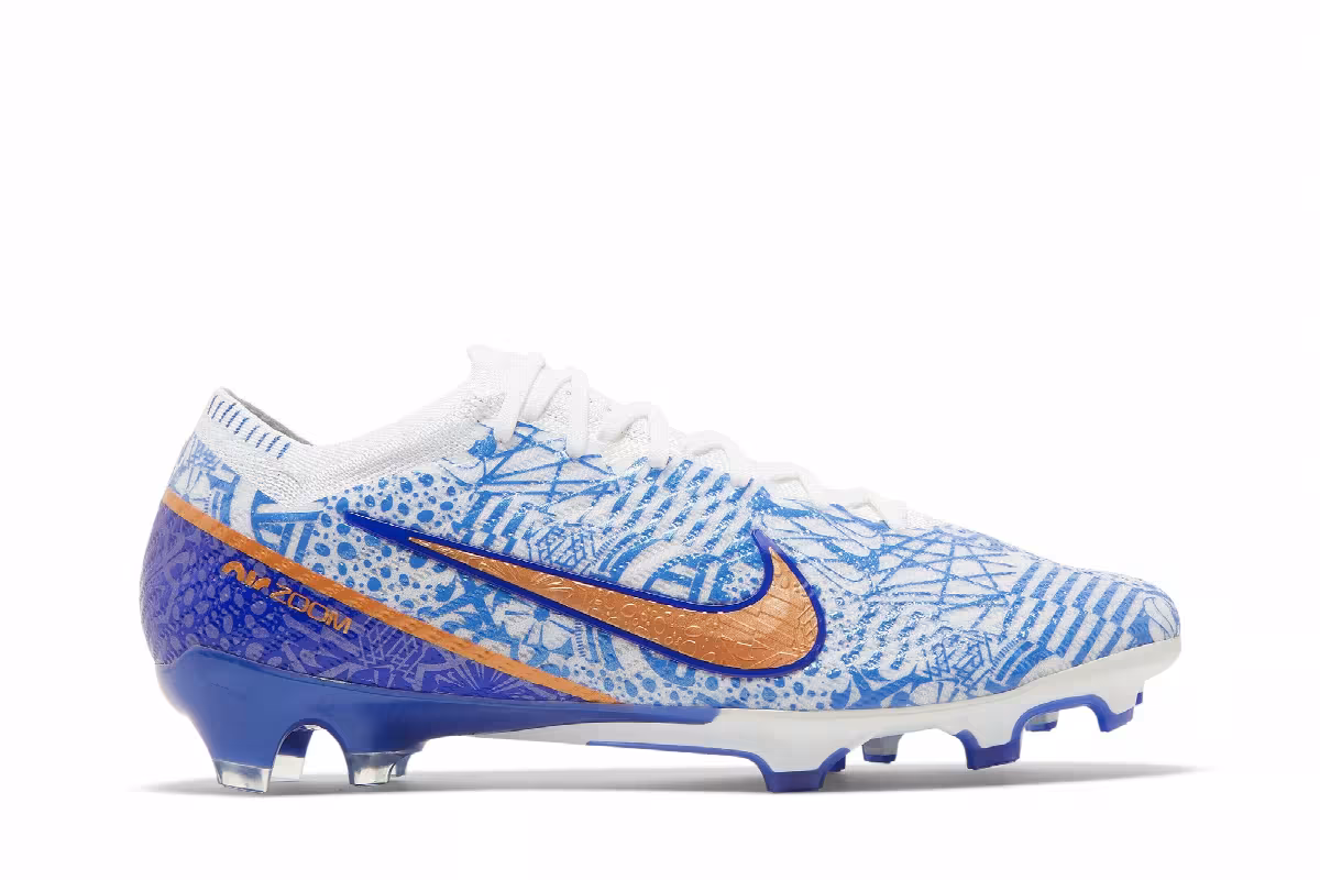 Nike Zoom Mercurial Vapor 15 Elite CR7 FG Azulejo, view 2
