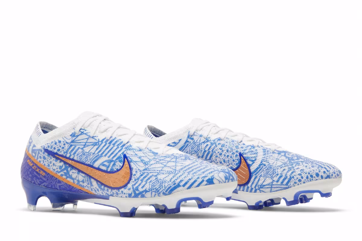 Nike Zoom Mercurial Vapor 15 Elite CR7 FG Azulejo, view 9