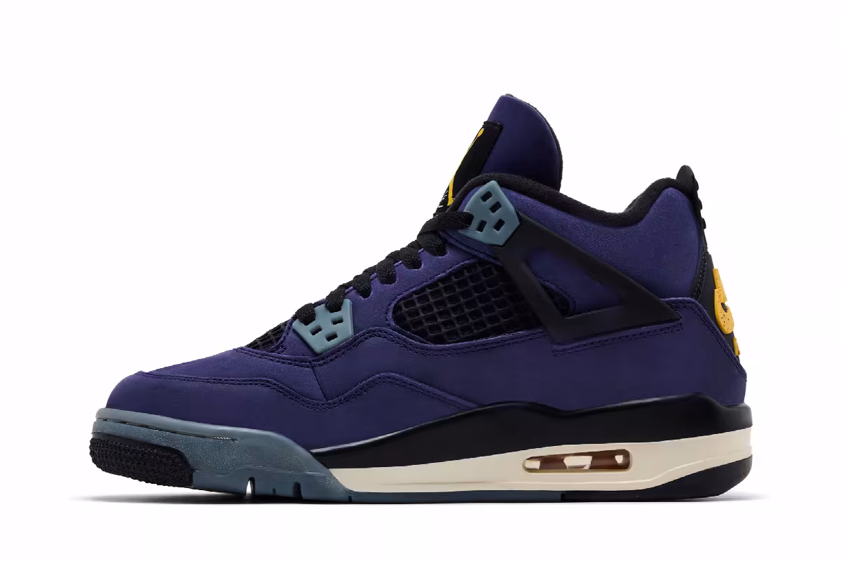 Air Jordan 4 GS Lakers, view 4