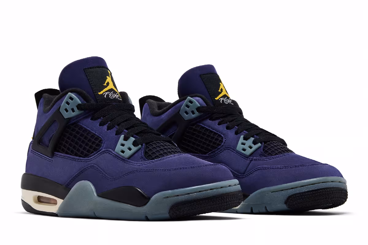 Air Jordan 4 GS Lakers, view 9