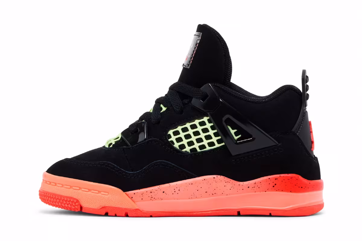 Air Jordan 4 TD Black Infrared 23, view 4