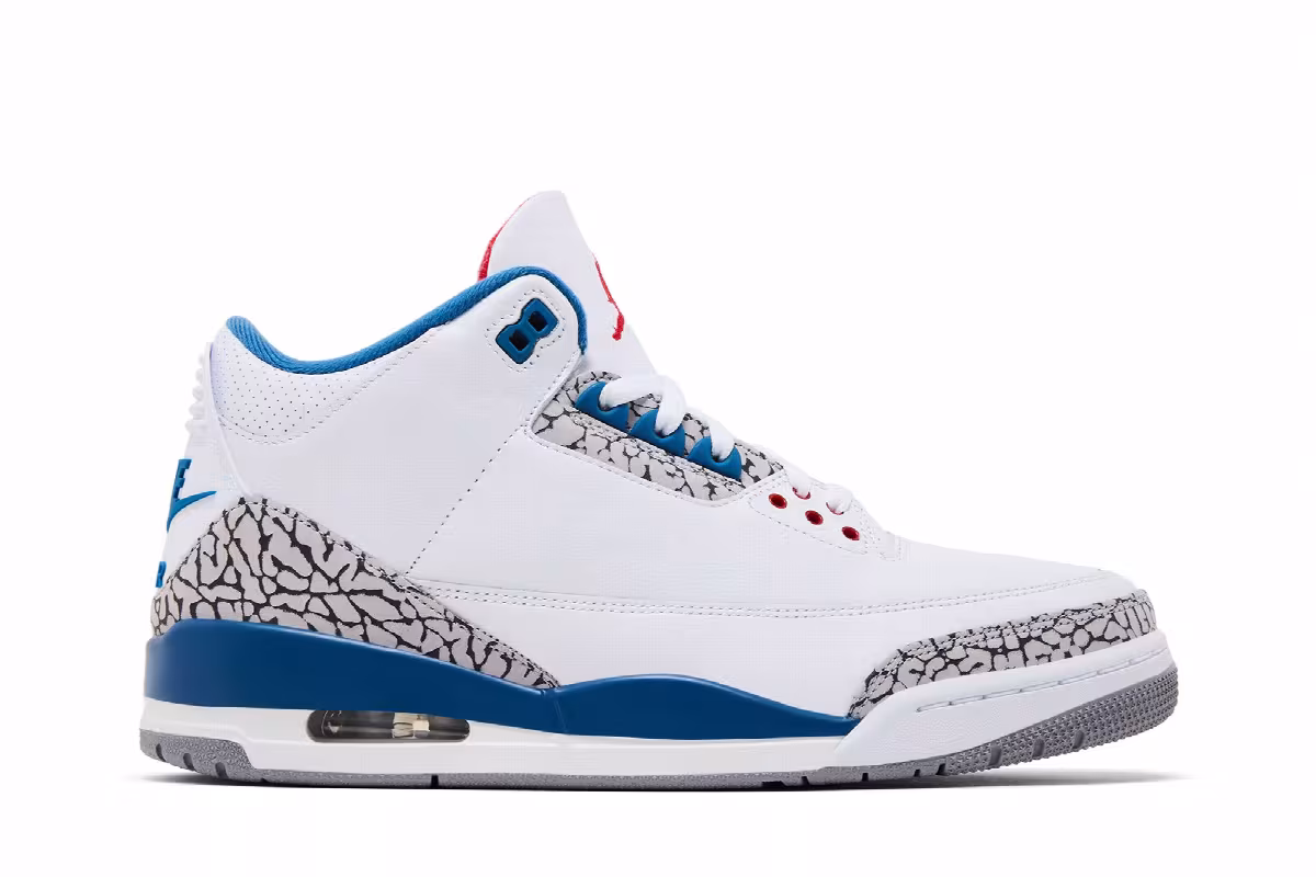 Air Jordan 3 True Blue 2026, view 2
