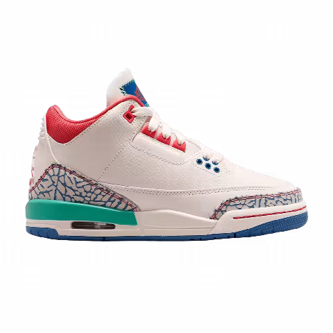 Air Jordan 3 GS Retro 'Chalk & Track Red'