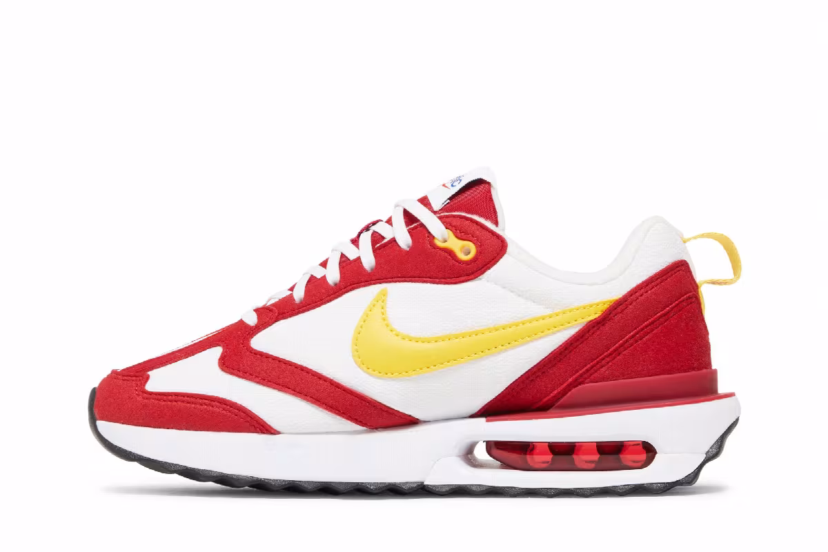 Nike Women's Air Max Dawn Gym Red Vivid Sulfur, view 4