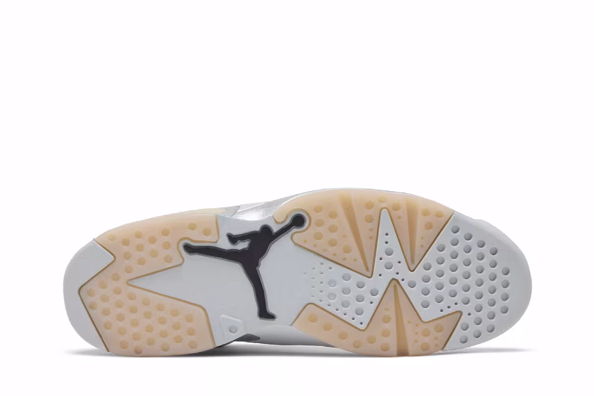 Paris Saint-Germain x Air Jordan 6 Silver, view 5