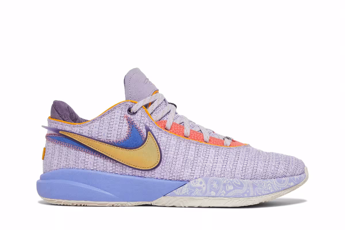 Nike LeBron 20 Purple And Gold, view 2