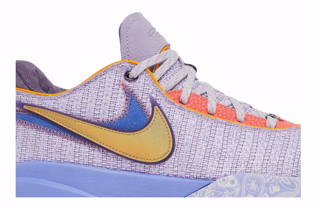 Nike LeBron 20 Purple And Gold, view 3
