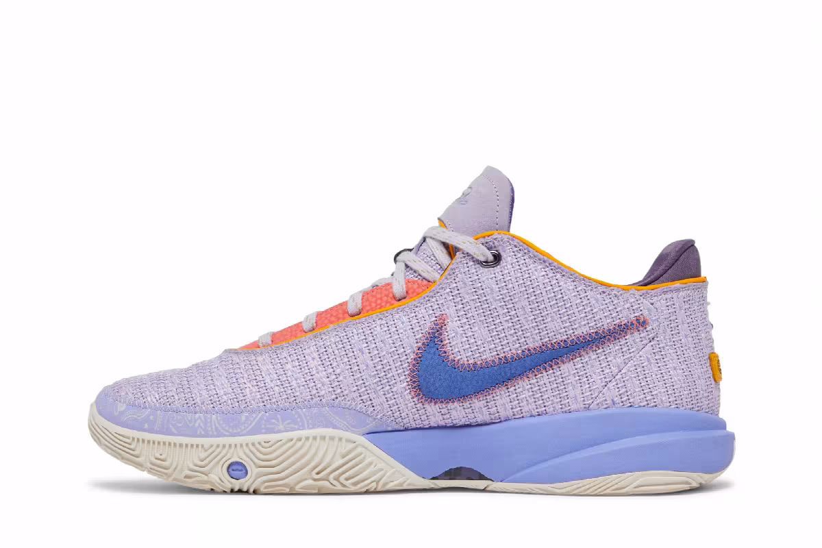 Nike LeBron 20 Purple And Gold, view 4