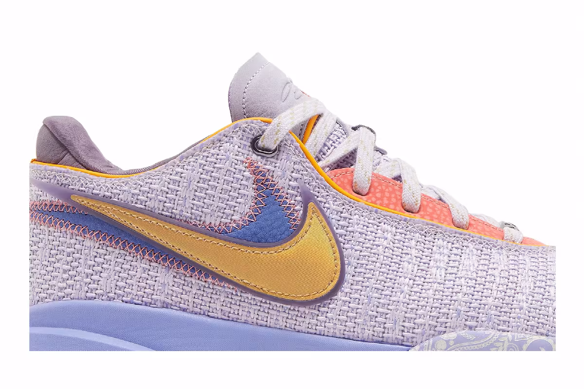 Nike LeBron 20 EP Purple And Gold, view 3