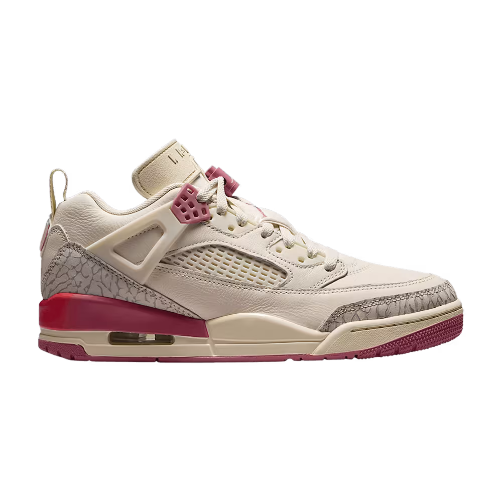 Air Jordan Women's Jordan Spizike Low Pale Ivory Track Red Coconut Milk Desert Berry