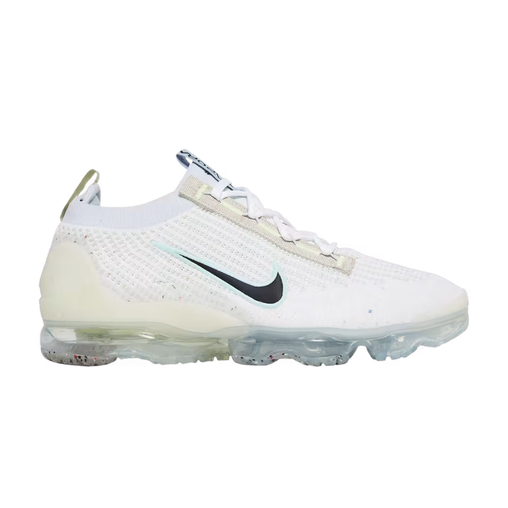 Nike Air VaporMax 2021 Flyknit Mismatched Swoosh - White