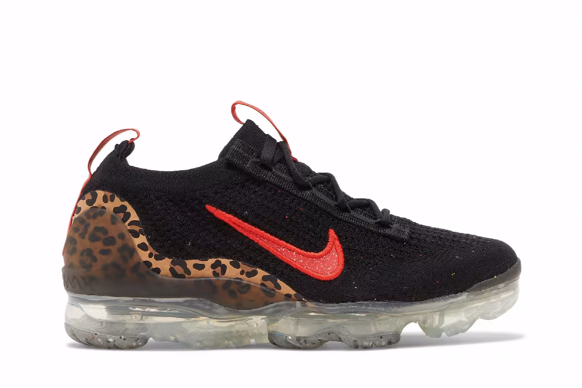 Nike Women's Air Vapormax 2021 Flyknit Leopard, view 2