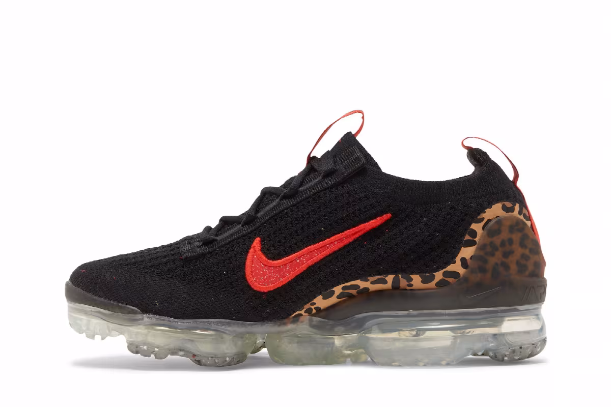 Nike Women's Air Vapormax 2021 Flyknit Leopard, view 4
