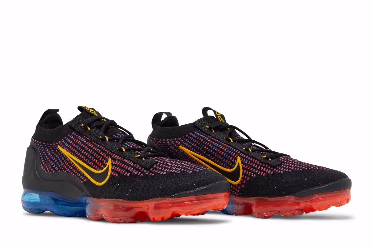 Nike Air VaporMax 2021 Flyknit Black Multi, view 9