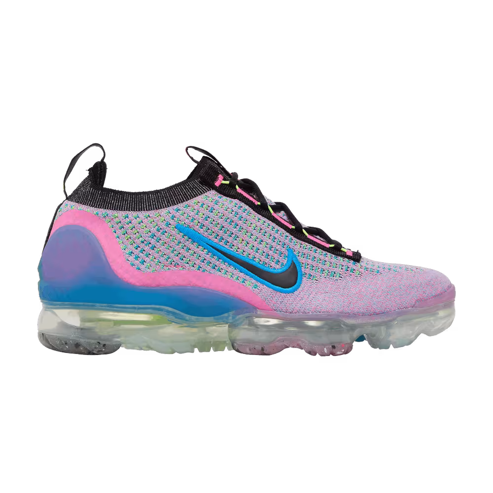 Nike Women's Air VaporMax 2021 Flyknit Next Nature Pink Blast Photo Blue