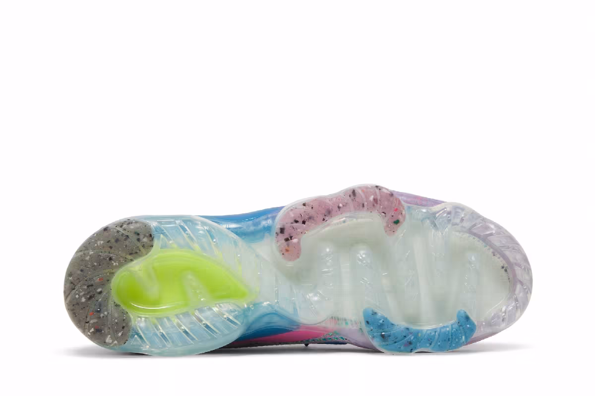 Nike Women's Air VaporMax 2021 Flyknit Next Nature Pink Blast Photo Blue, view 5