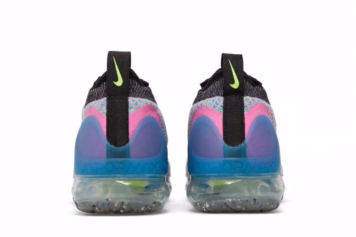 Nike Women's Air VaporMax 2021 Flyknit Next Nature Pink Blast Photo Blue, view 7