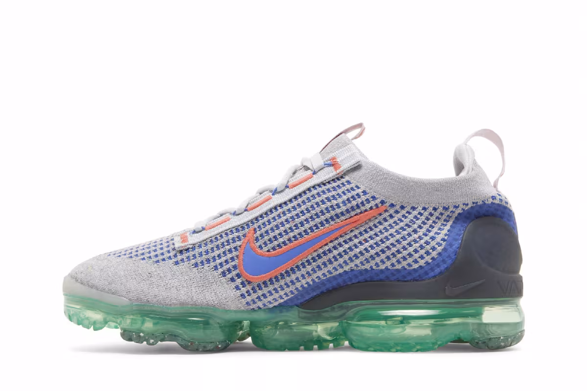 Nike Air VaporMax 2021 Flyknit Wolf Grey Medium Blue, view 4