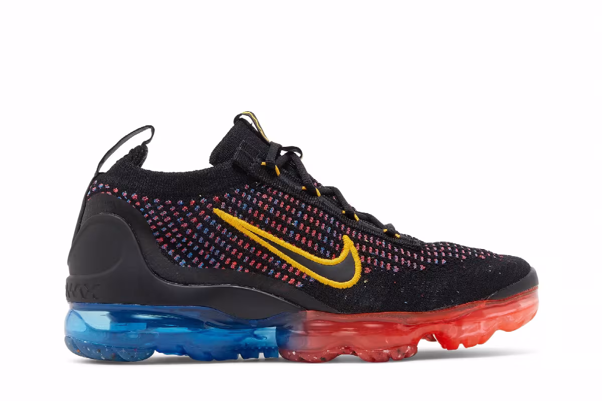 Nike Air VaporMax 2021 Flyknit GS Black Multi, view 2