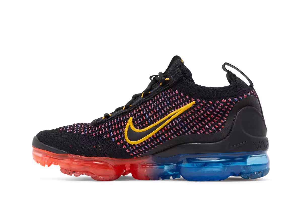 Nike Air VaporMax 2021 Flyknit GS Black Multi, view 4