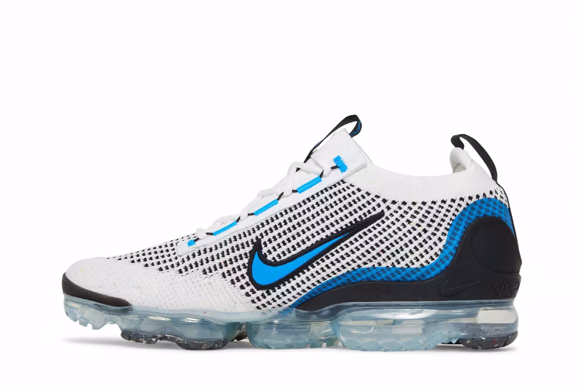 Nike Air VaporMax 2021 Flyknit White Photo Blue, view 4