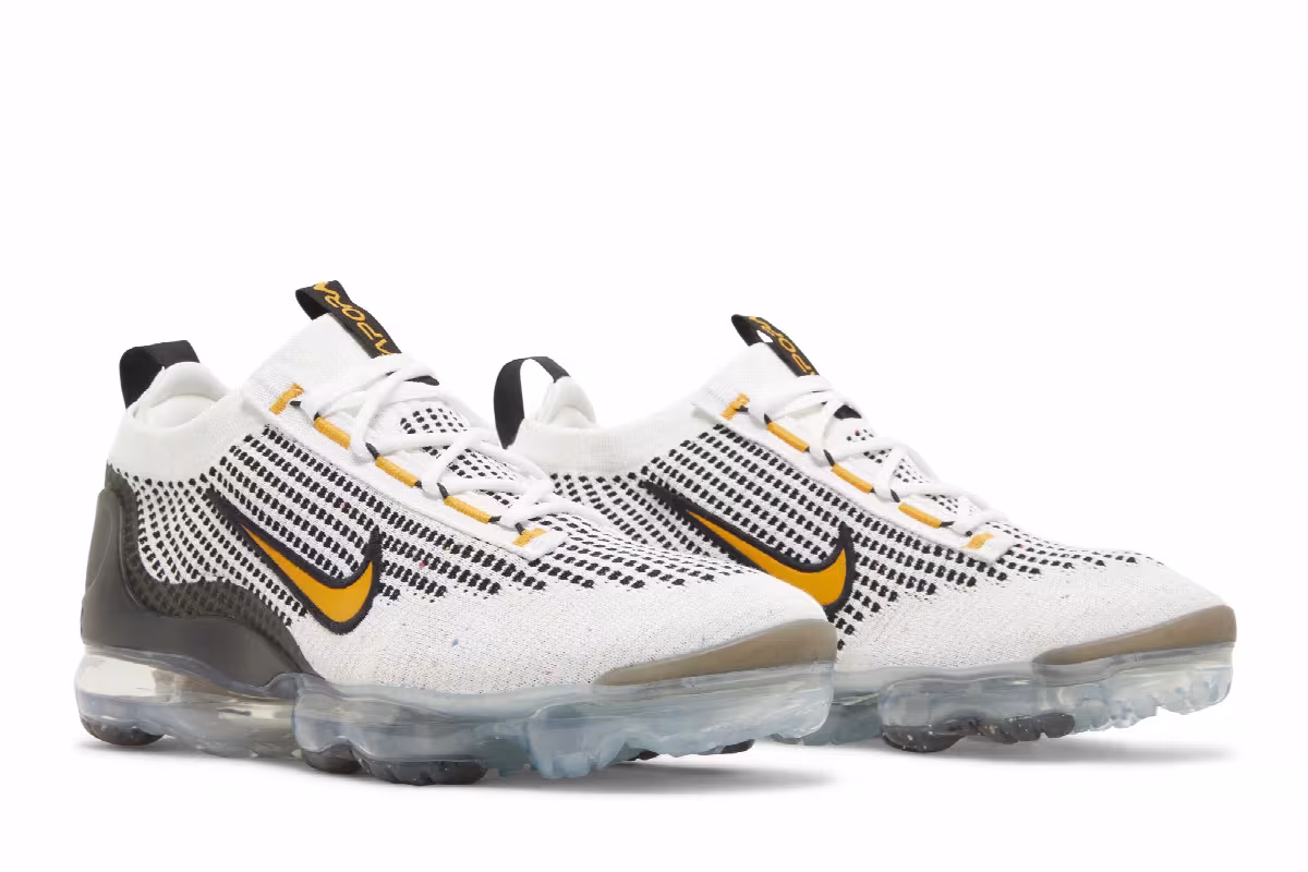 Nike Air VaporMax 2021 Flyknit White Kumquat, view 9
