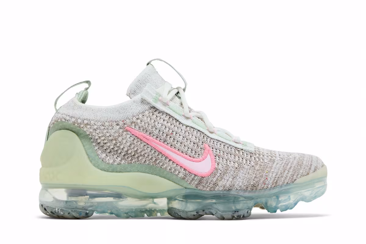Nike Air VaporMax 2021 Flyknit GS Sail Honeydew, view 2