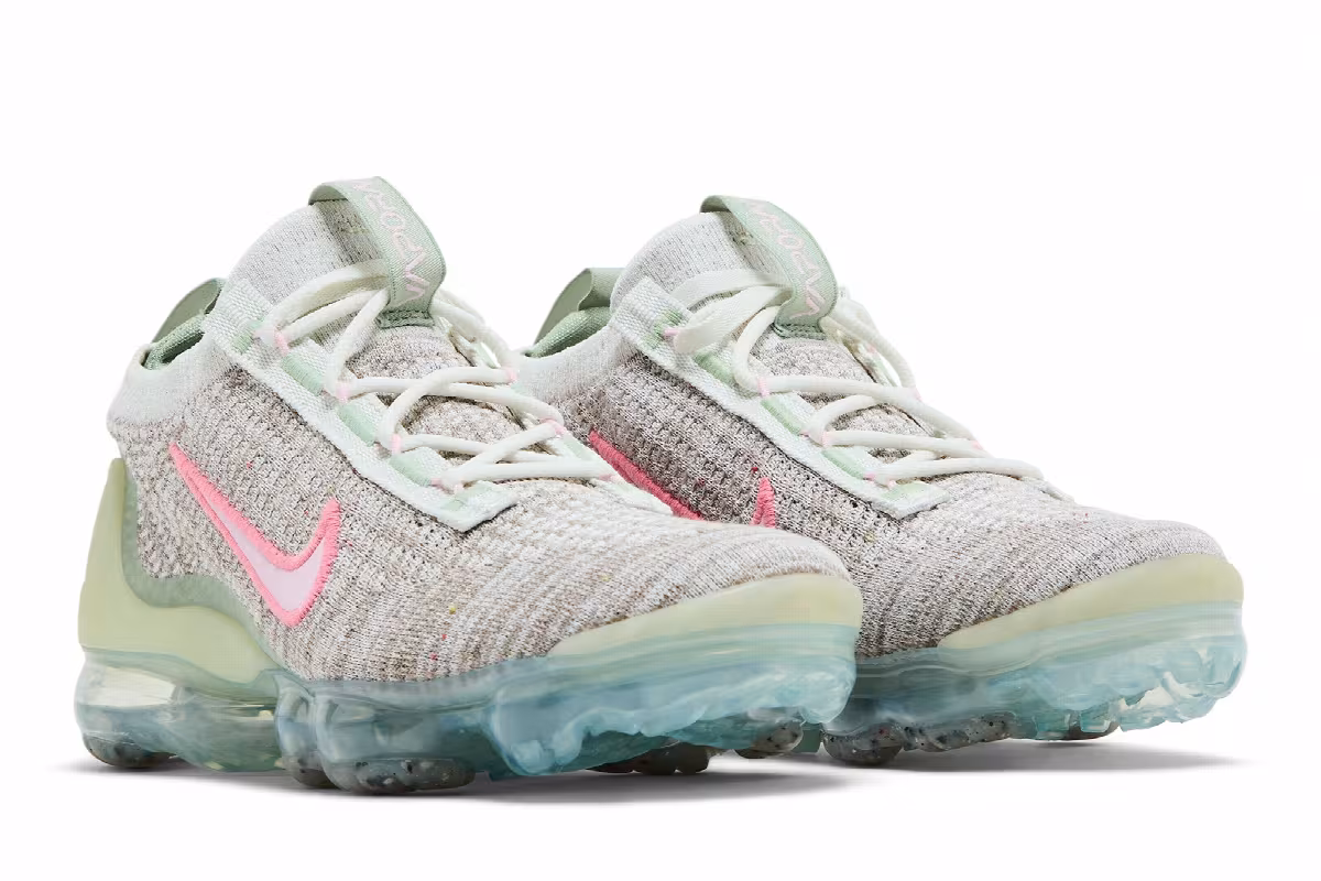 Nike Air VaporMax 2021 Flyknit GS Sail Honeydew, view 9