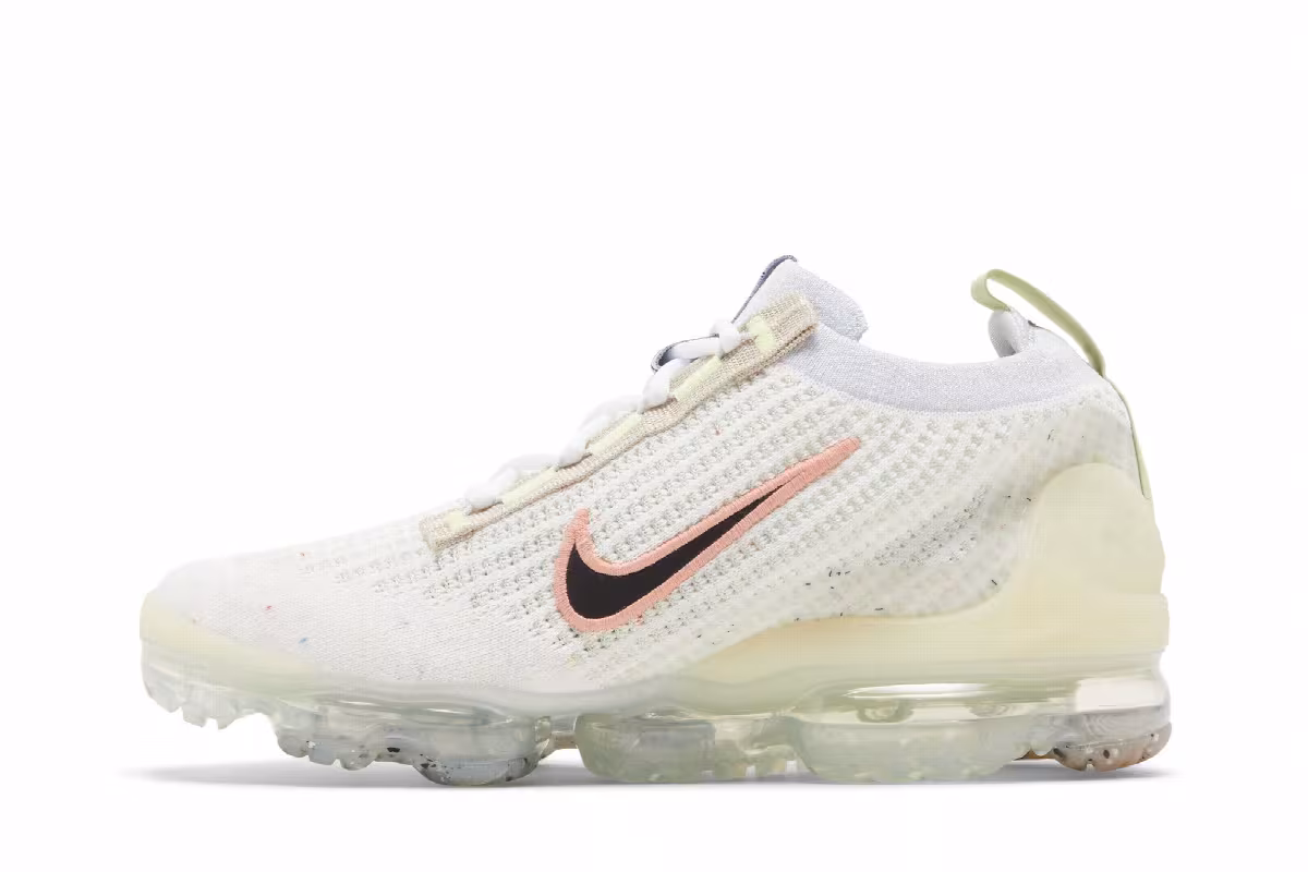 Nike Air VaporMax 2021 Flyknit GS Mismatched Swoosh - White, view 4