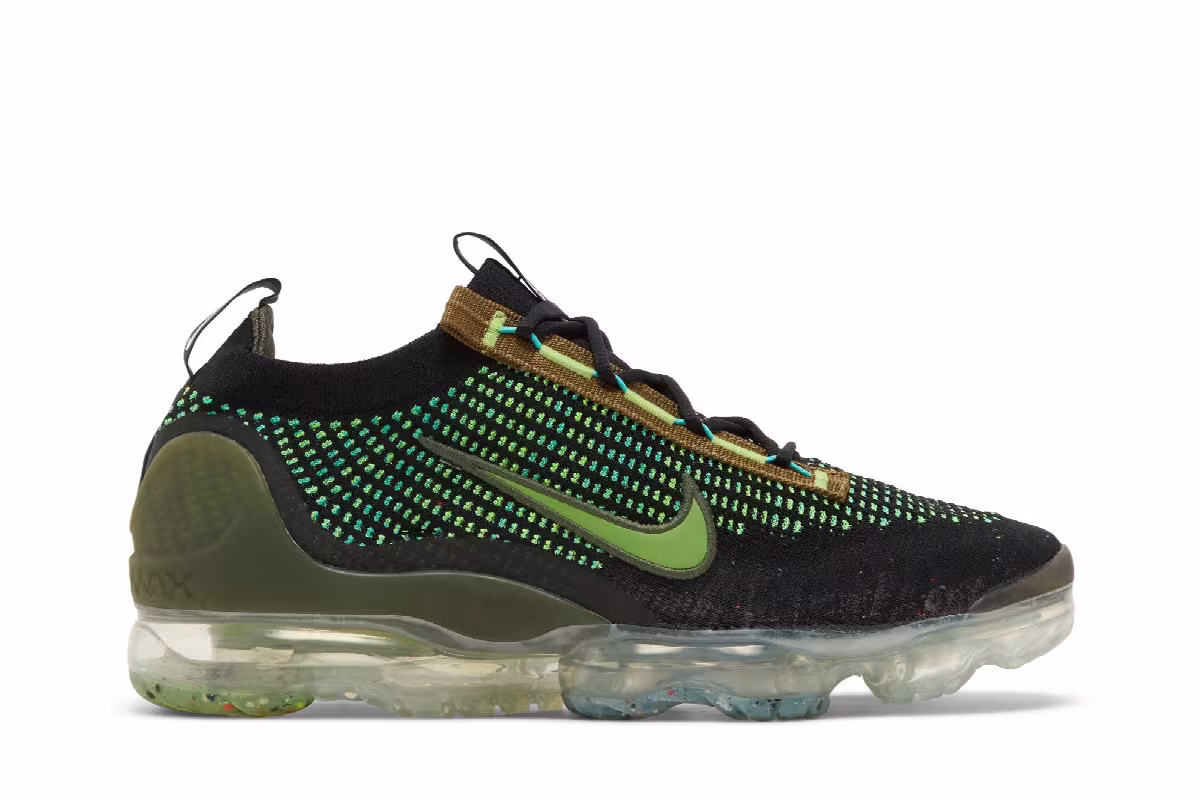 Nike Air VaporMax 2021 Flyknit Black Chlorophyll, view 2