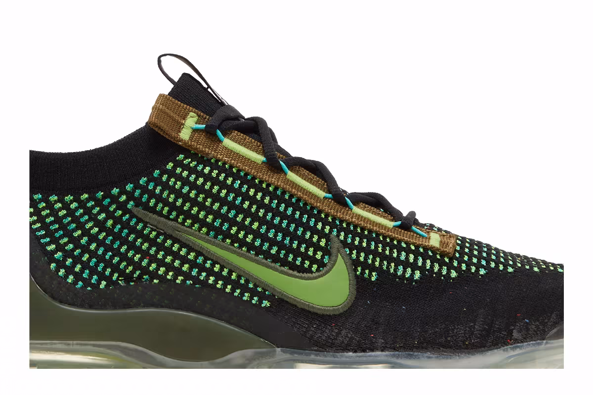 Nike Air VaporMax 2021 Flyknit Black Chlorophyll, view 3