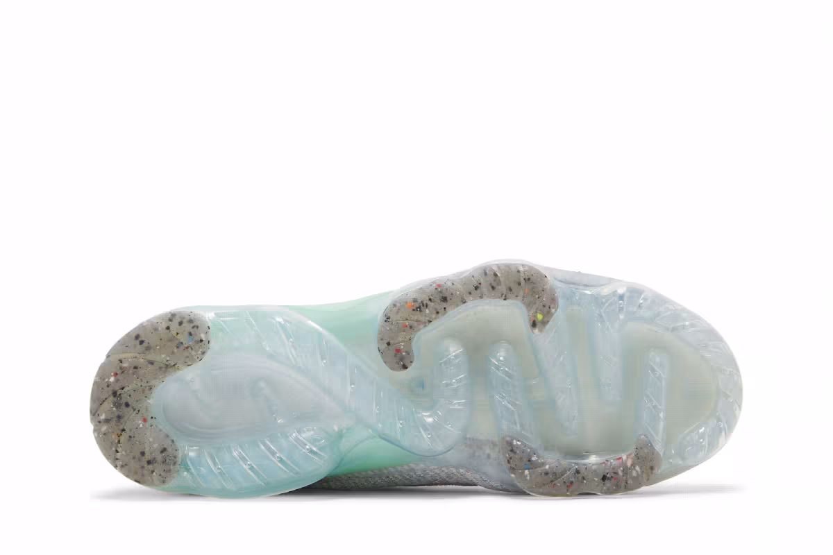 Nike Air VaporMax 2021 Flyknit GS Pure Platinum Mint Foam, view 5