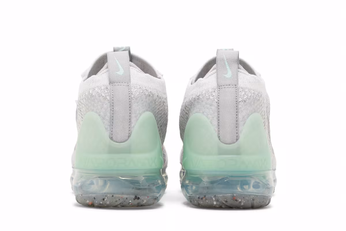 Nike Air VaporMax 2021 Flyknit GS Pure Platinum Mint Foam, view 7