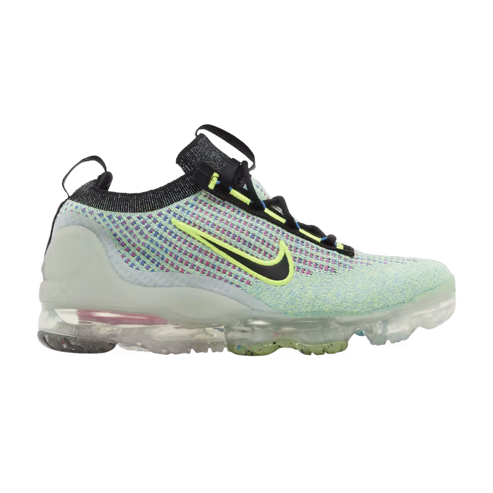Nike Air VaporMax 2021 Flyknit Next Nature GS Volt Photo Blue