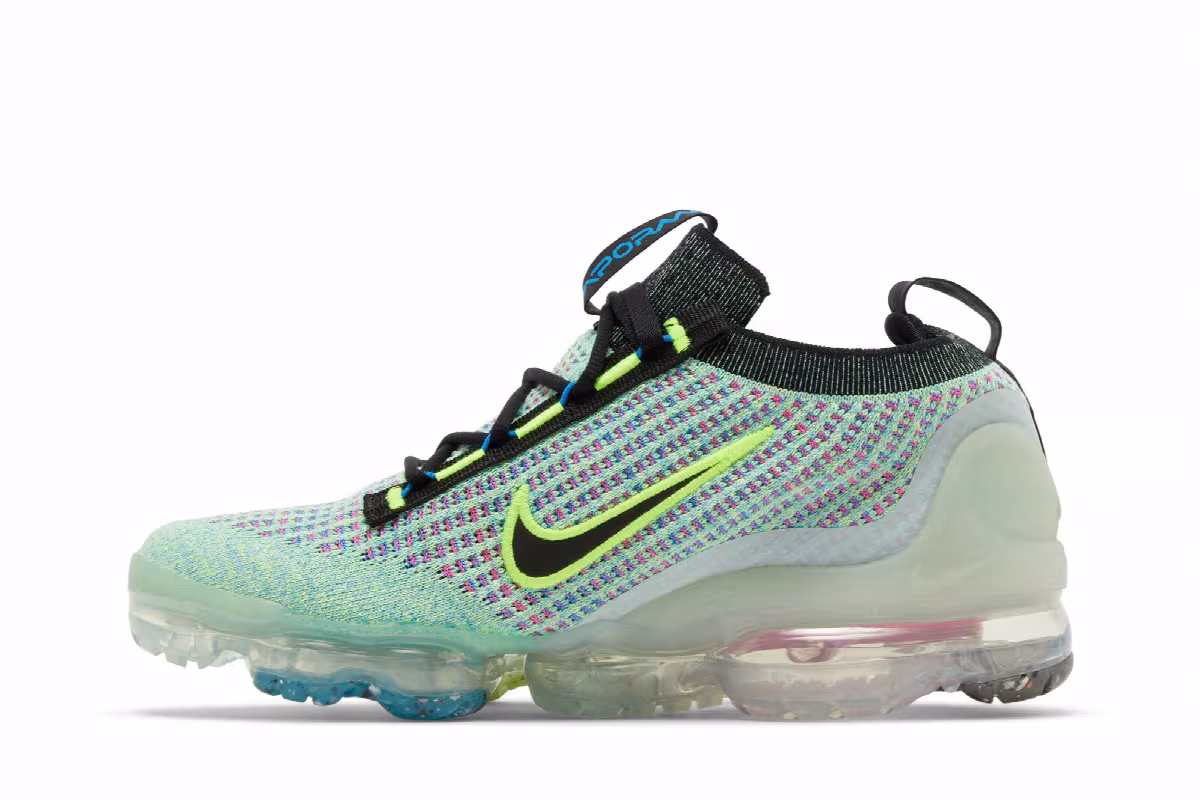 Nike Air VaporMax 2021 Flyknit Next Nature GS Volt Photo Blue, view 4