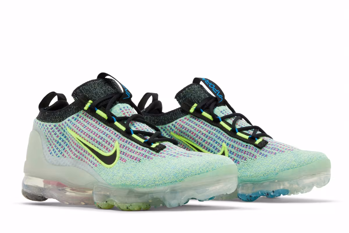 Nike Air VaporMax 2021 Flyknit Next Nature GS Volt Photo Blue, view 9