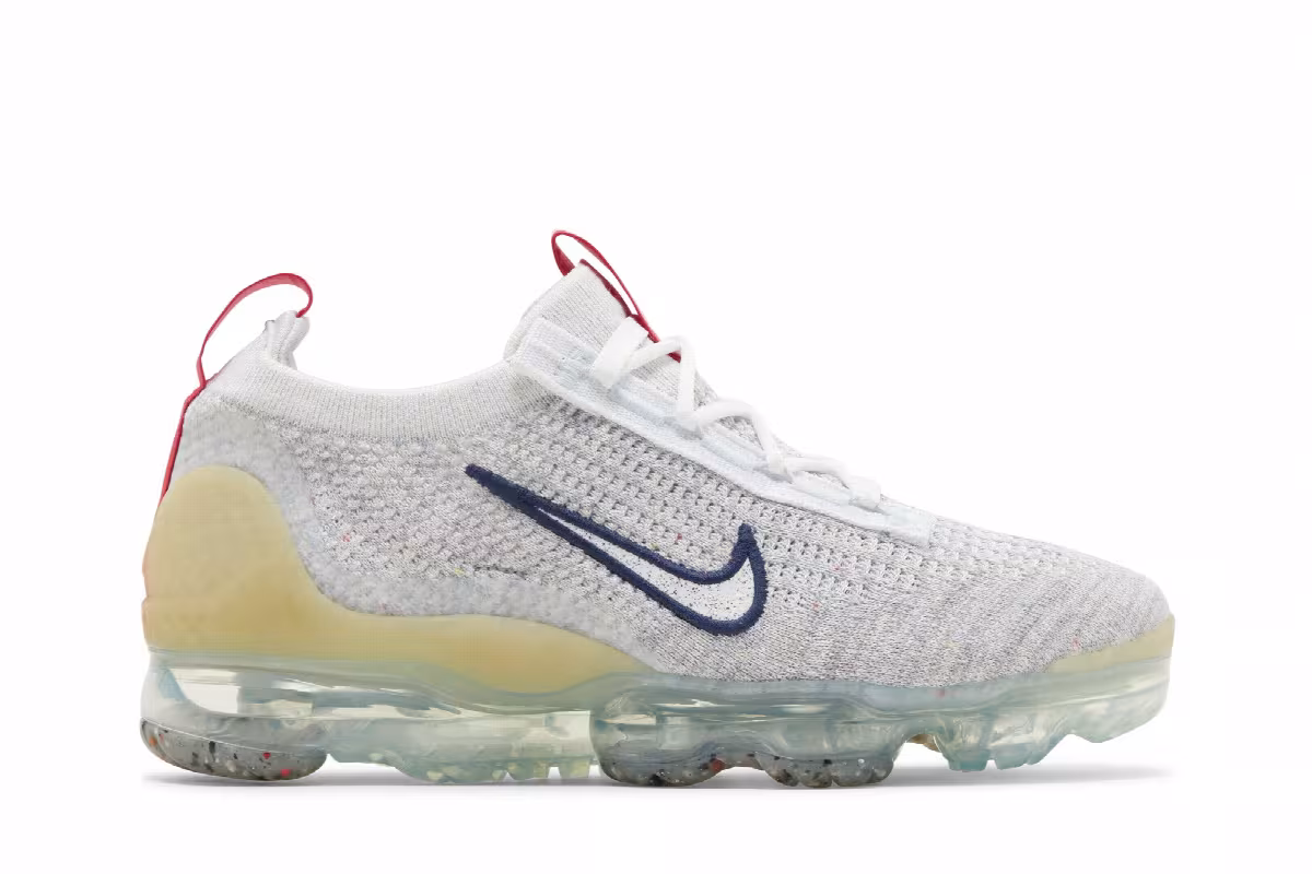 Nike Women's Air Vapormax 2021 Flyknit Photon Dust Midnight Navy, view 2