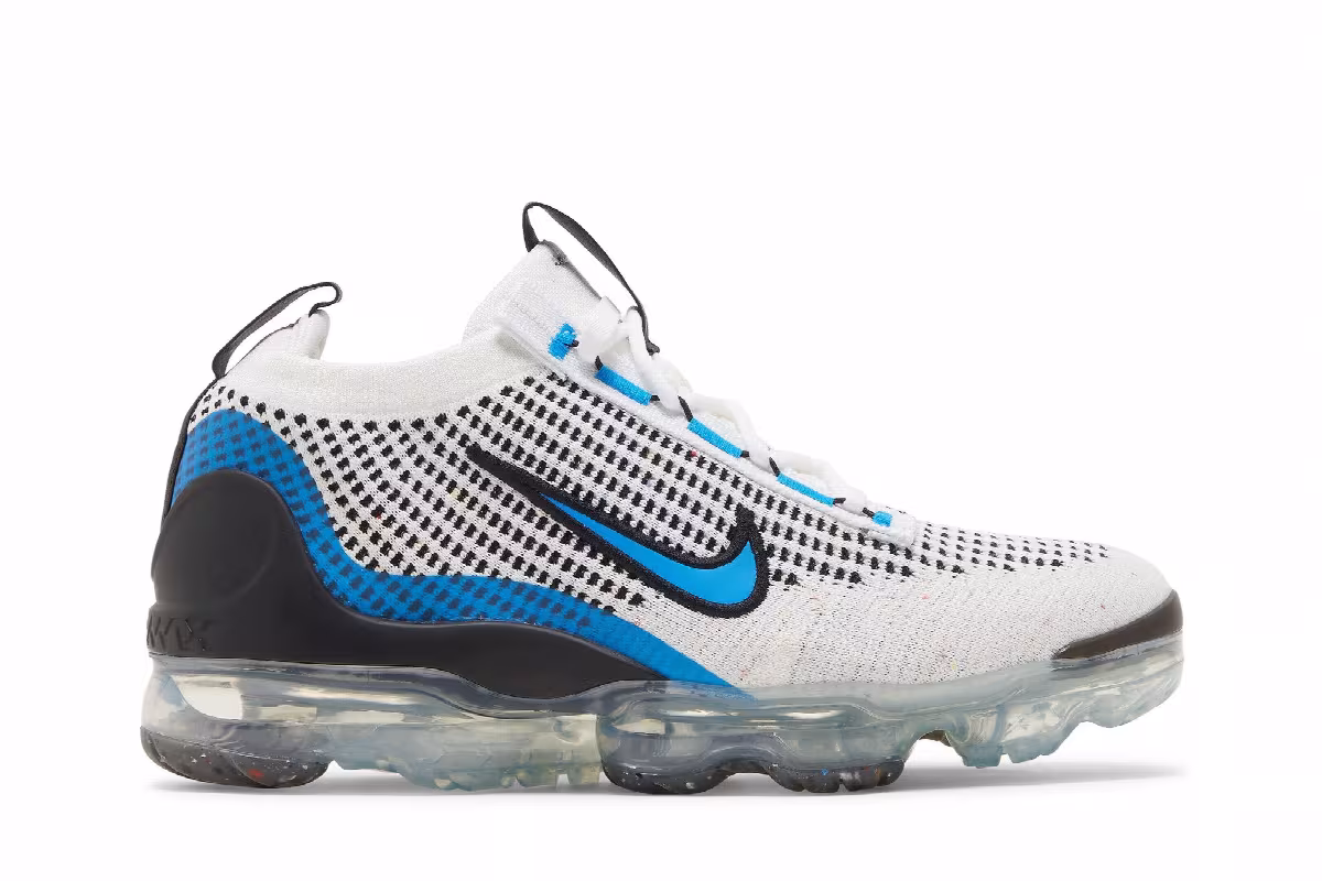 Nike Air VaporMax 2021 Flyknit GS White Photo Blue, view 2