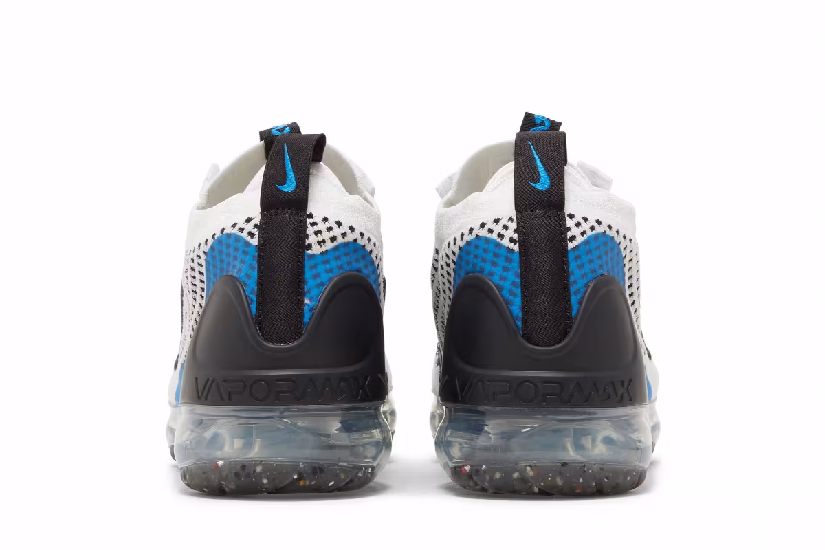 Nike Air VaporMax 2021 Flyknit GS White Photo Blue, view 7