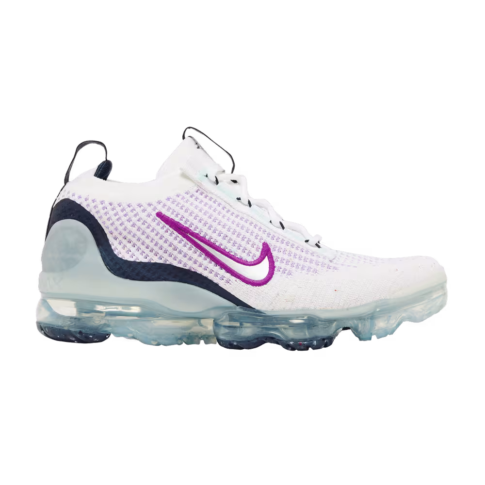 Nike Air VaporMax 2021 Flyknit GS White Violet Frost