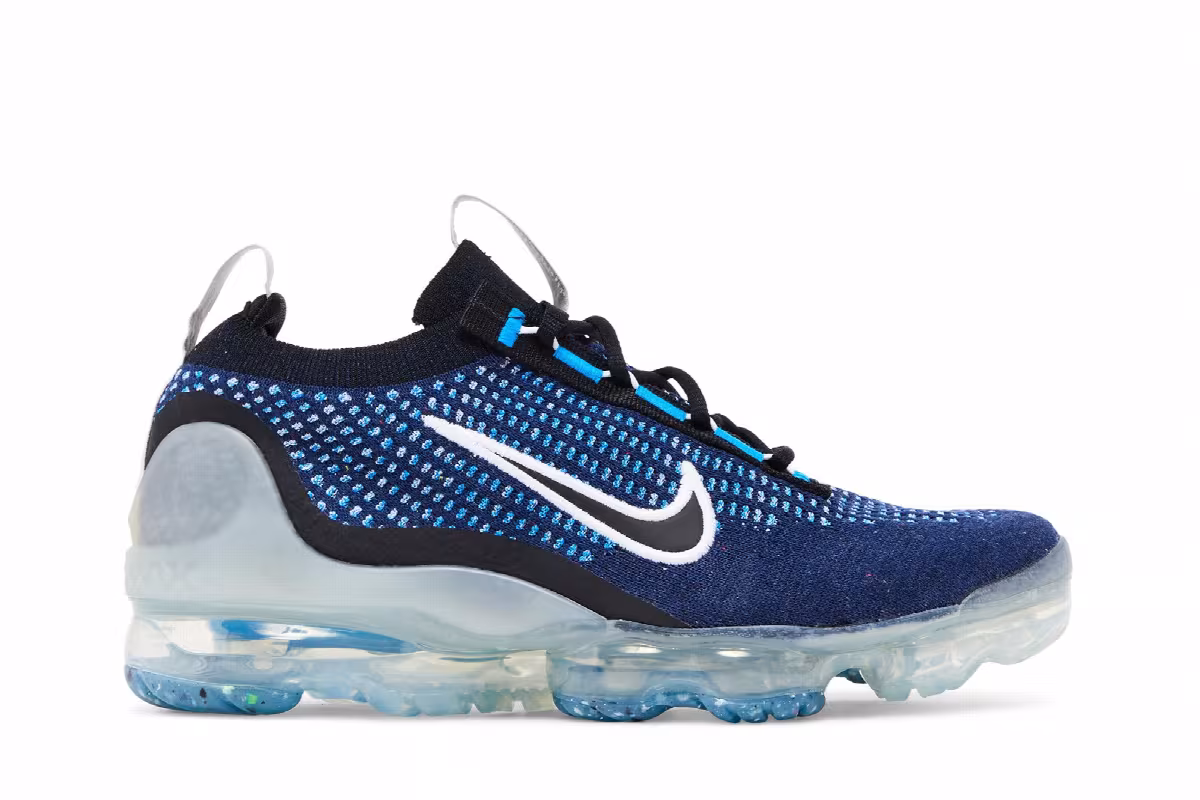 Nike Air VaporMax 2021 Flyknit GS Navy Photo Blue, view 2