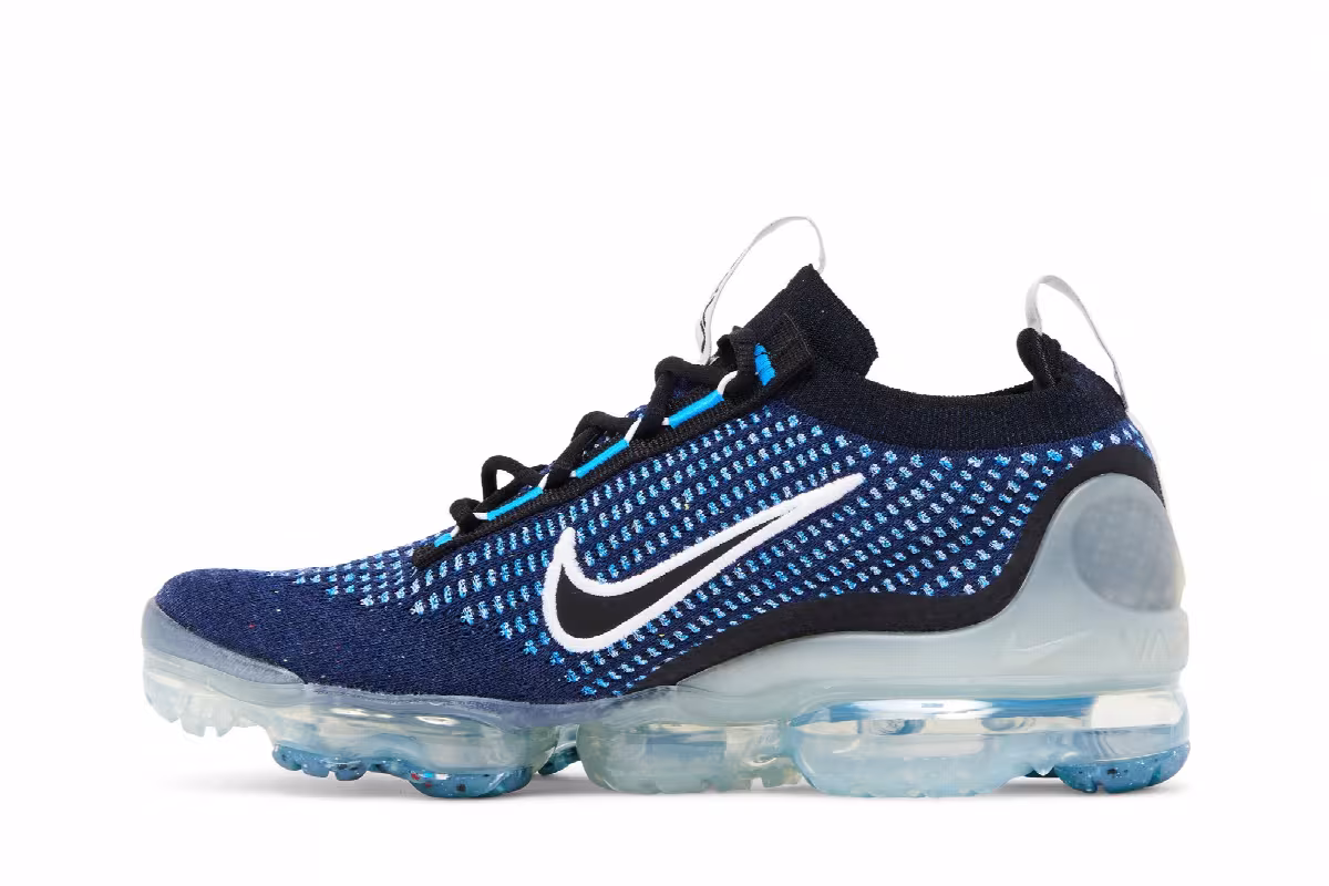 Nike Air VaporMax 2021 Flyknit GS Navy Photo Blue, view 4
