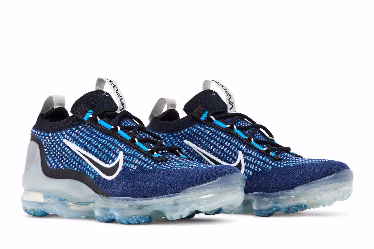 Nike Air VaporMax 2021 Flyknit GS Navy Photo Blue, view 9
