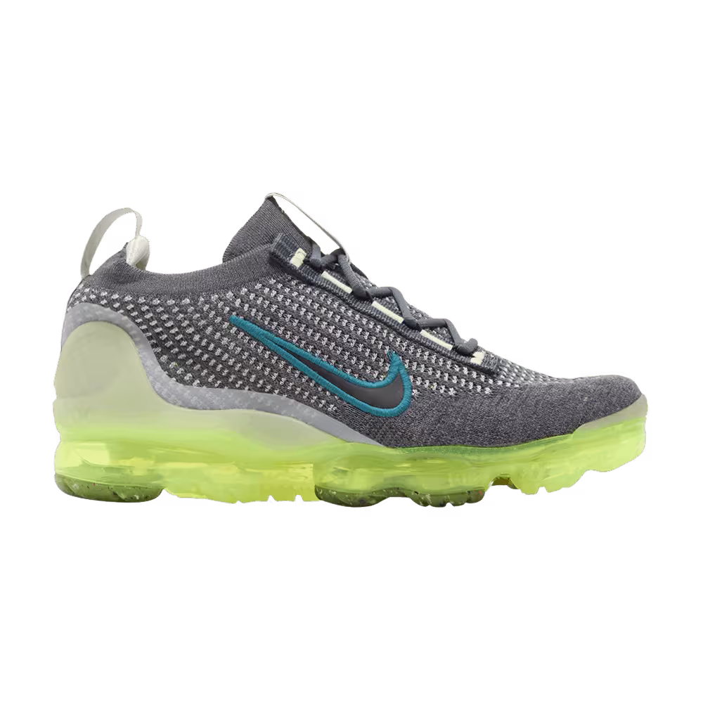 Nike Air VaporMax 2021 Flyknit GS Dark Grey Barely Volt