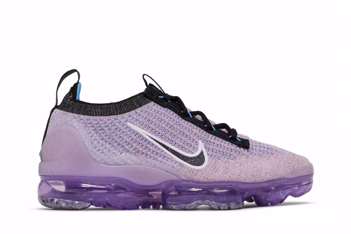 Nike Women's Air VaporMax 2021 Flyknit Lilac Black, view 2